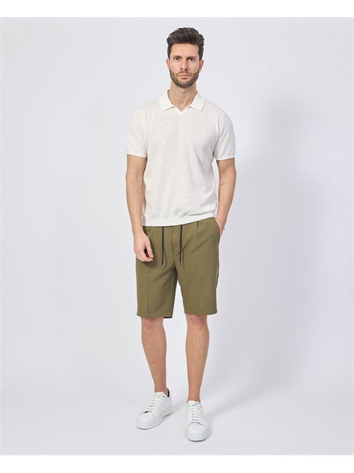 Polo homme Sette/Mezzo sans boutons SETTE/MEZZO | 650123OFF WHITE